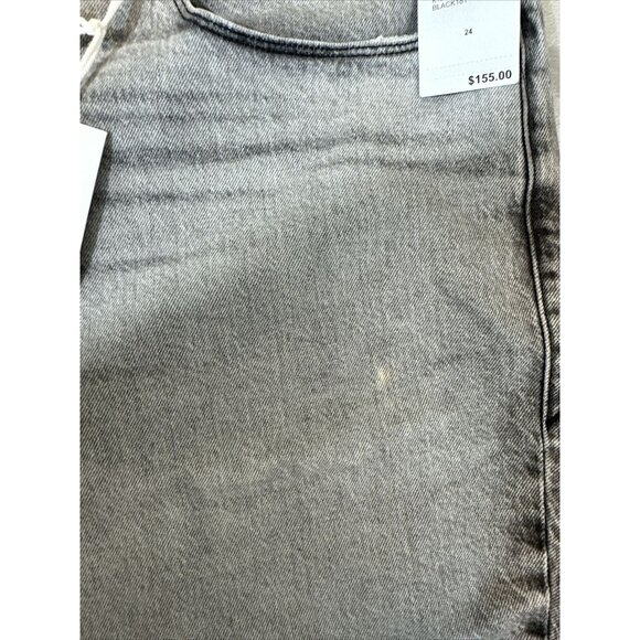 Good American Denim Jeans Gray High Rise Straight Women’s Plus Size 24 - Picture 11 of 16